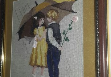 Картина крестиком "Первое свидание"