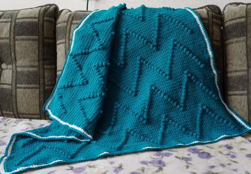 Детский плед, вязание крючком