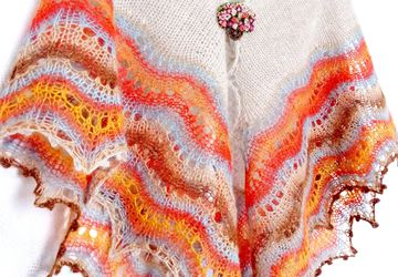 Ажурная вязаная шаль Холден