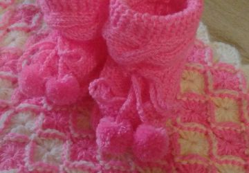 Пинетки и плед-одеяло