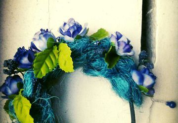 нам понадобиться сезаль искусственные цветы идея и все ободок горячий пистолет