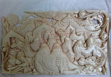 Панно, резьба по дереву