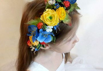 Ободок/повязка на пучок