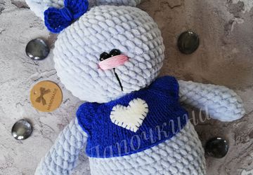 Игрушка плюшик зайка