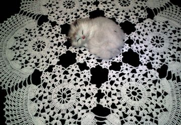 Кружевная ажурная салфетка