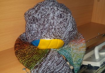 Шапочка из натуральной шерсти