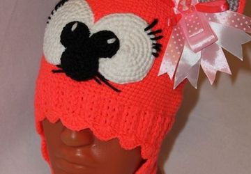 Комплект шапочка и шарф "Мышка"