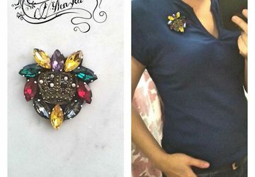 Брошь "королева осени"