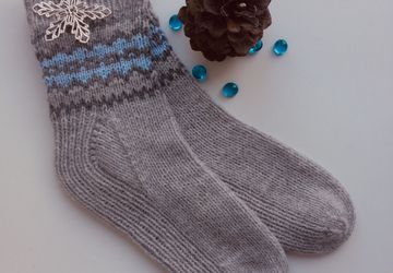 Вязаные носки
