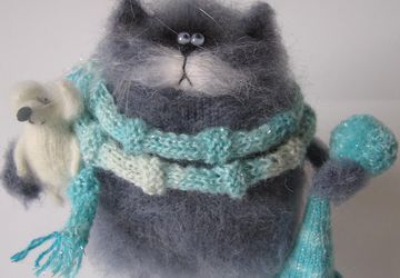 Котик с мышкой