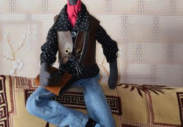 Интерьерная игрушка "Серый Волк"