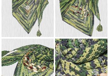 Шаль ручной работы