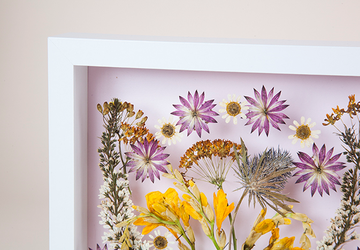 Объемная картина из сухих цветов своими руками.