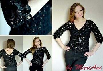 Вязаная кофточка