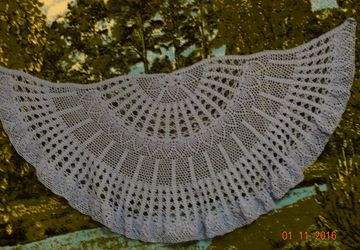 шаль голубая