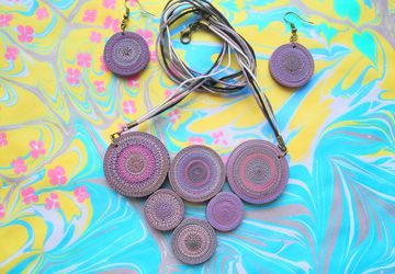 "Рваный" комплект из полимерной глины. 