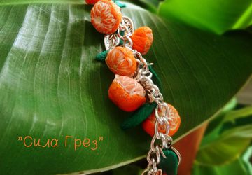 Браслет "Новогодний манадрин"