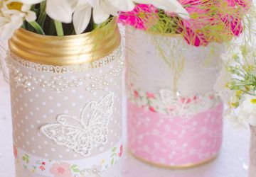 Декоративные емкости для хранения своими руками из жестяных банок.