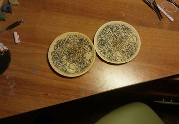 деревянные блюдца