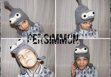 Шапка "Робот Бендер"