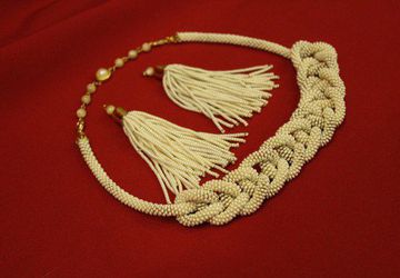 Бежевый жгут