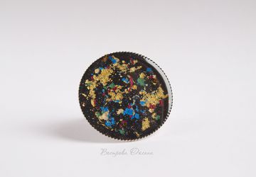 Кольцо круглое (авт. техника "Брызги").