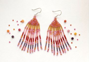 Серьги "Жар-птица"