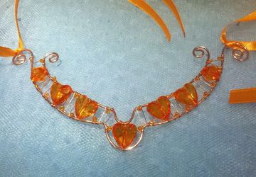 Ожерелье "Оранжевое счастье"