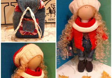 Текстильная кукла ручной работы