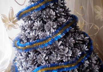 Елка из шишек мастер класс