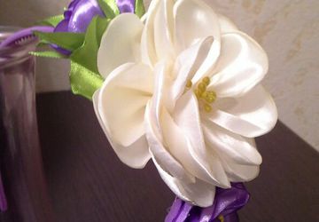 Ободок "Сливки&Сирень"