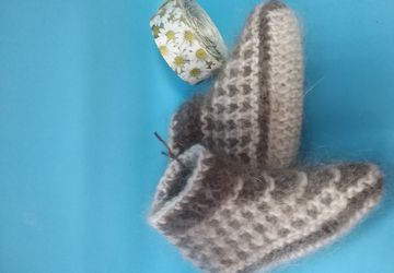 Пинетки из козьего пуха