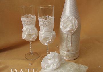 Свадебный набор "Белые розы"