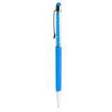 Reiko Reiko Stylus Pen with Ballpoint Style Pen, Crystal and Clip Design for Universal Touchscreen Electronic Device Black - Styli - Retail Packaging - Blue
