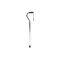 GF Health 5943A Adjustable Aluminum Offset Cane, Nitrile Grip, Standard Length, 31"-39", Silver (Pack of 6)
