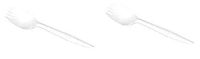 Karat U2210 5.3" PP Medium-Weight Disposable Spork, White (Pack of 1000) (2-(Pack))