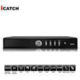 iCATCH 4CH CCTV System for Home H.264 Video Surveillance System, IVS Support D1 Real-Time (Economic Version - No HDD, No Camera, No HDMI signal) - Black
