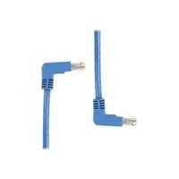 SpaceGAIN CAT5e 100-MHz Angled Patch Cable (UTP), 90 degree Down-90 degree Up, Blue, 15-ft. (4.5-m)