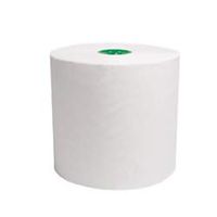 Cascades 100% Recycled Ultra White TAD Hardwound 7 1/2" Roll Towel for Tandem, 1050' Per Roll, Case of 6