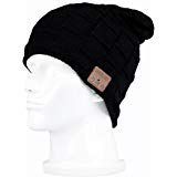 Onedayshop Wireless Knitted Beanie Built-in Stereo Speaker for listening music Hands Free Call Answer Hat (black1)