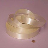 Krafty Klassics 1 Roll of Satin Finish Poly Ribbon (1 1/4"x 250 Yds, Ivory)