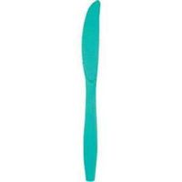 Teal Heavy Duty Plastic Knives 24 Per Pack