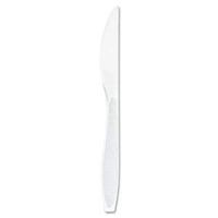 Dart Impress Heavyweight Full-Length Polystyrene Cutlery, Knife, White, 1000/Carton