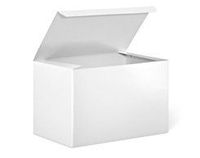 CakeSupplyShop 10 Count Decorative Medium White Gloss Gift Wrap Box 9 x 6 x 6"