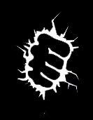 LLI Hulk Punch | Decal Vinyl Sticker | Cars Trucks Vans Walls Laptop | White | 5.5 x 4.2 in | LLI1377