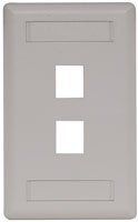 IFP12OW - Hubbell 2-Port Rear-Loading Single-Gange Faceplate, Office White, Pack of 5
