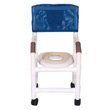 MJM International 115-3TW-SSDE-RH Pediatric Shower Chair with Open Front Soft Seat and Reducer Hard Seat, 250 oz Capacity, 38.5" Height x 19" Width x 23" Depth, Royal Blue/Forest Green/Mauve
