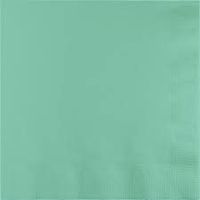 Club Pack of 500 Fresh Mint Green Premium 3-Ply Disposable Paper Luncheon Napkins 6.5"