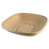 World Centric Compostable Unbleached Plant Fiber 32 Ounce Square Bowl, 50 Count per Pack - 8 per case.