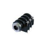 Phone Connectors STEREO CHROME NOSE (5 pieces)